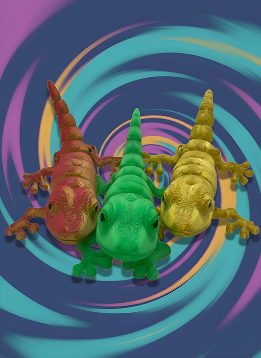 Fidgy Widgy Gecko – Surprise 3D Printed Fidget Toy