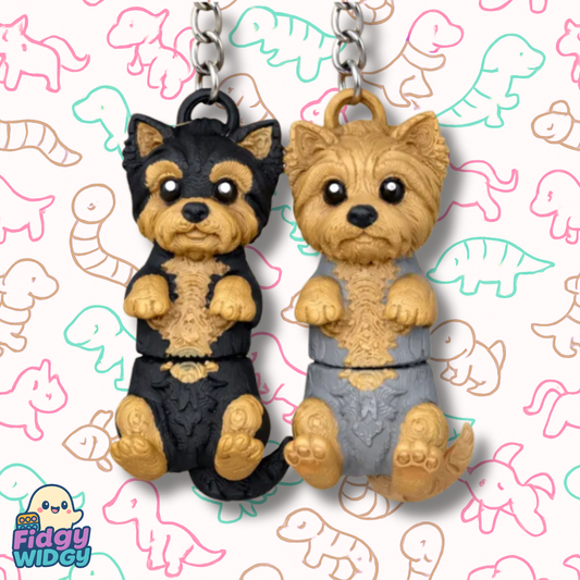 Yorkshire Terrier Keychain — 3D Printed Mini Dog Keychain
