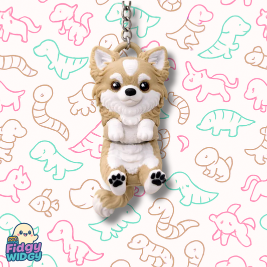 Chihuahua Keychain — 3D Printed Mini Dog Keychain