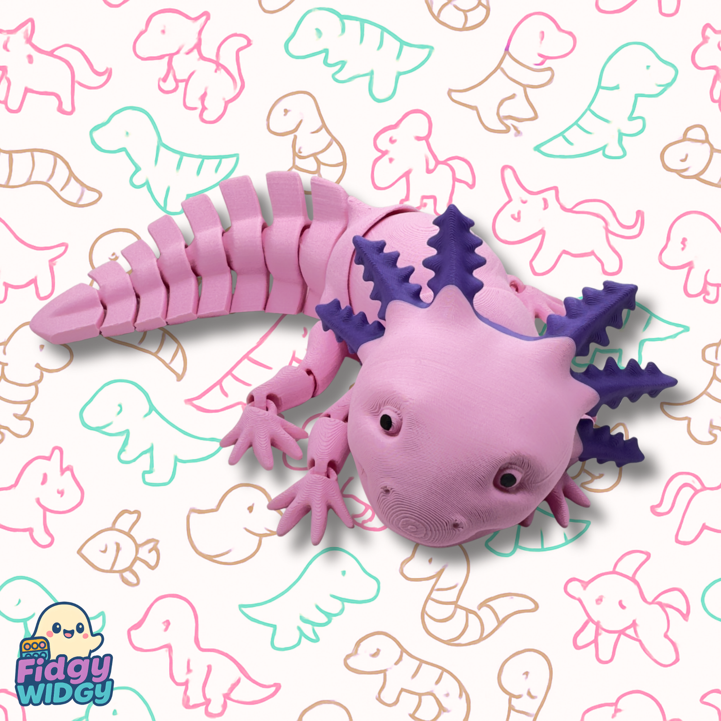 Axel — Fully Articulated Flexi Axolotl