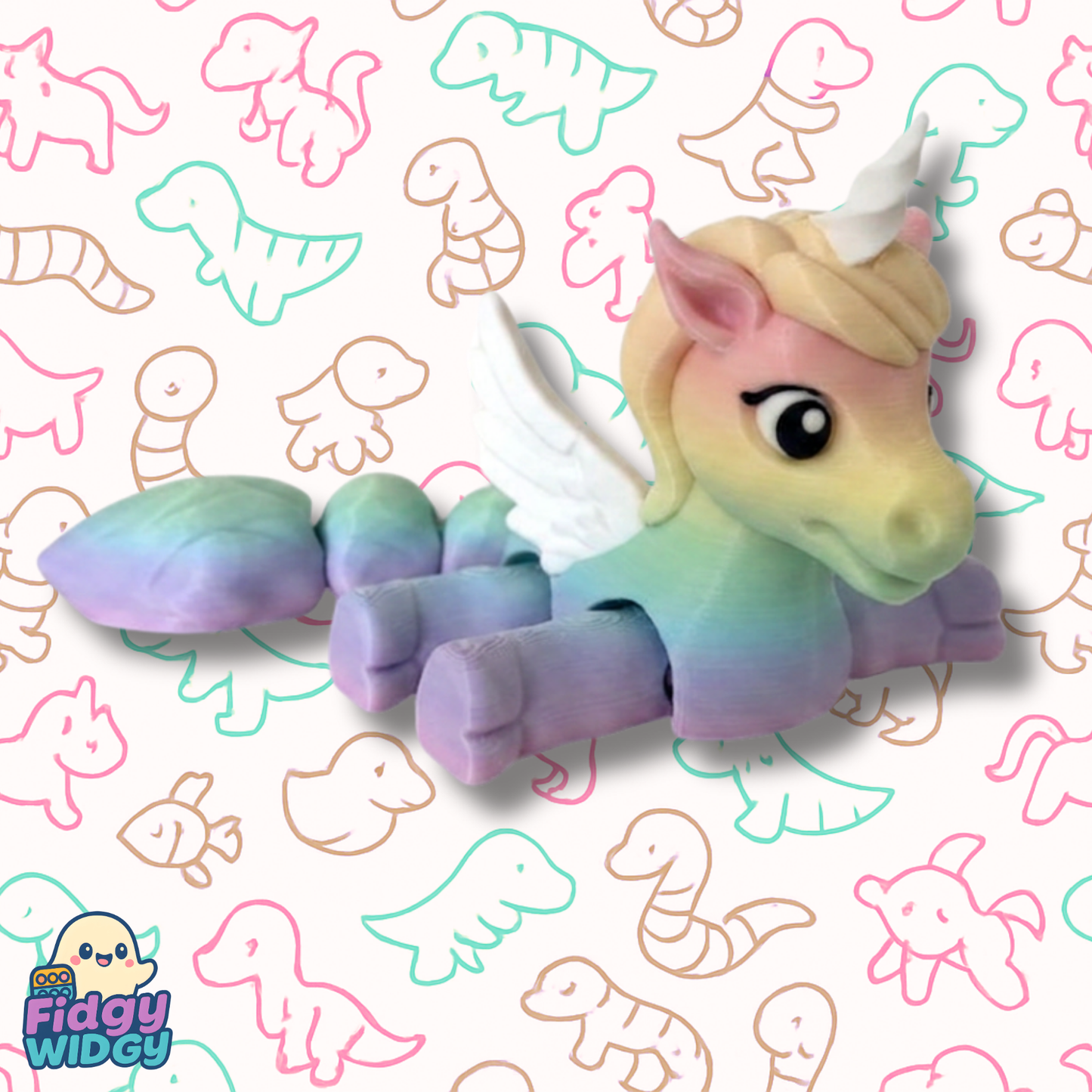 Sparkle — Fully Articulated Flexi Pegacorn