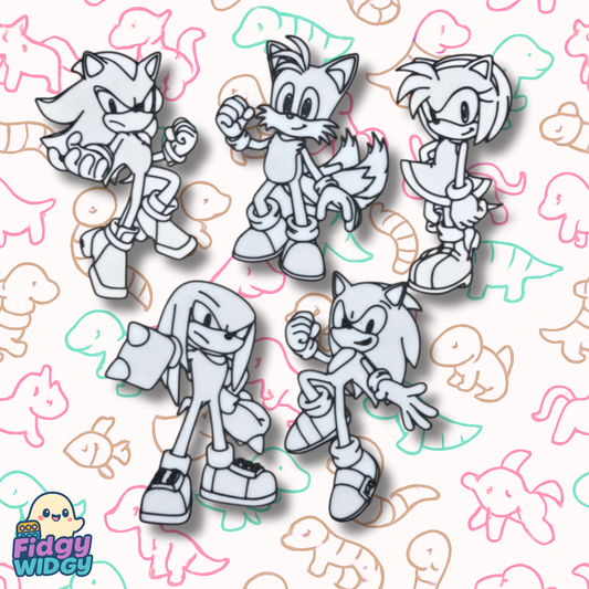 Sonic Friends Set — 3D Printed Speedy Hero Colouring Panel