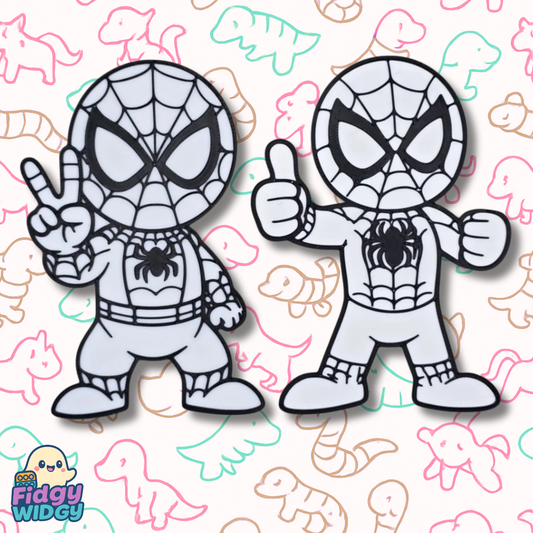 Spider Super Hero Set 2 — 3D Printed Web-Slinger Colouring Panel