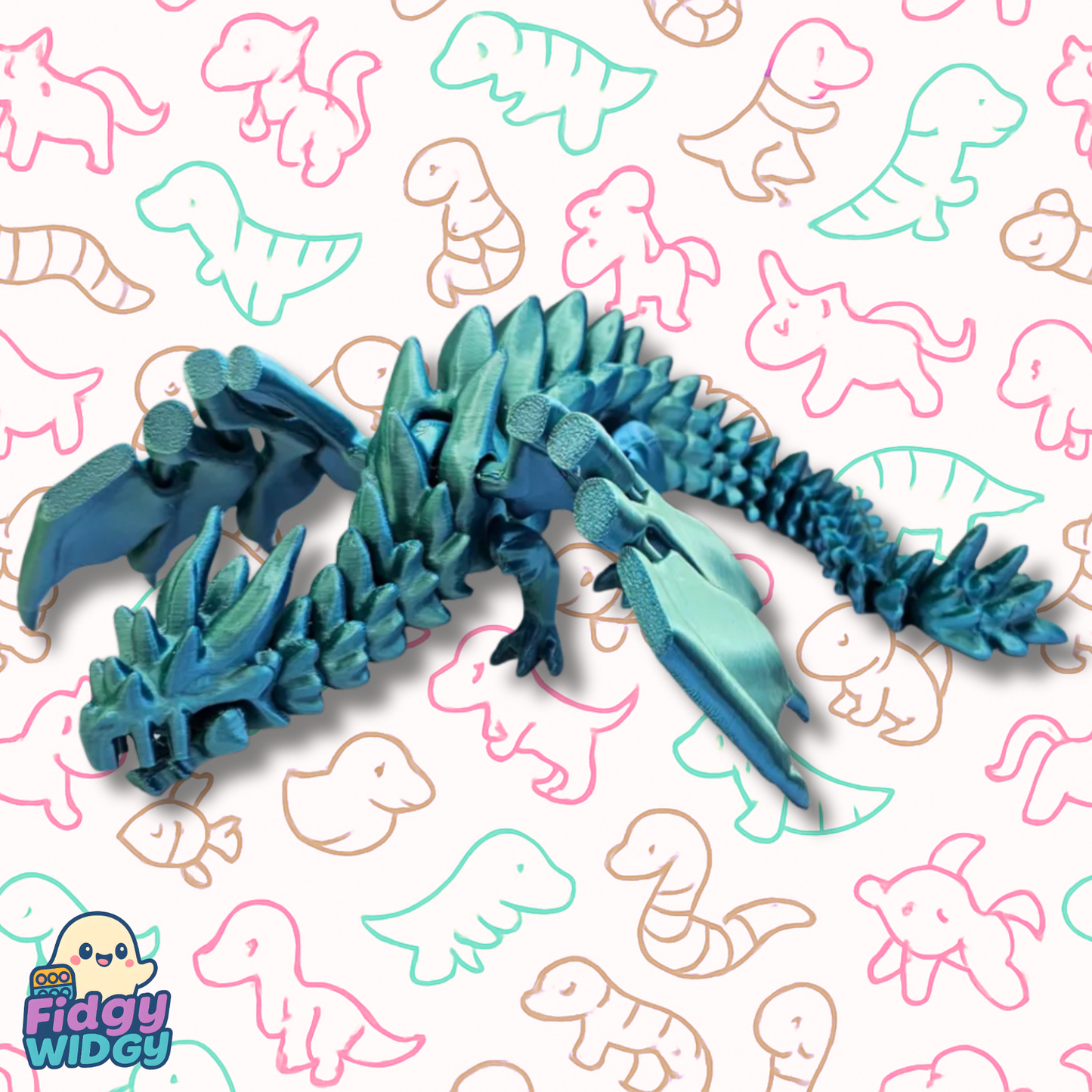 Wiggle Dragon — Fully Articulated Flexi Dragon